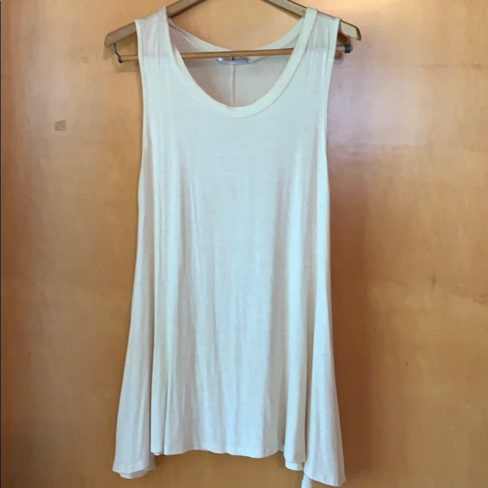 Long cream colored top